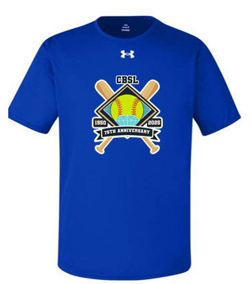 CBSL 75th - Under Armour T-Shirt - Royal/Silver